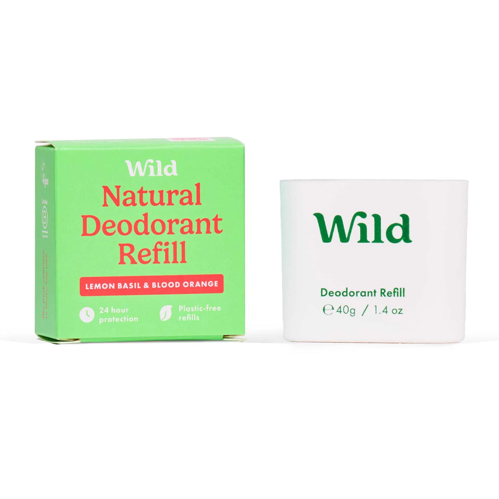 Wild Natural Deodorant Lemon, Basil &amp; Blood Orange Refill