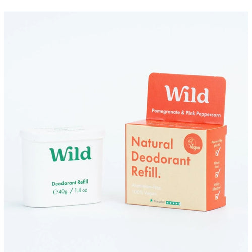 Wild Natural Deodorant Pomegranate &amp; Peppercorn Deodorant Refill
