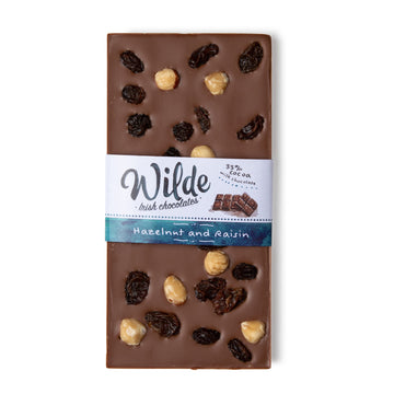 Wilde Hazelnut &amp; Raisin Milk Chocolate