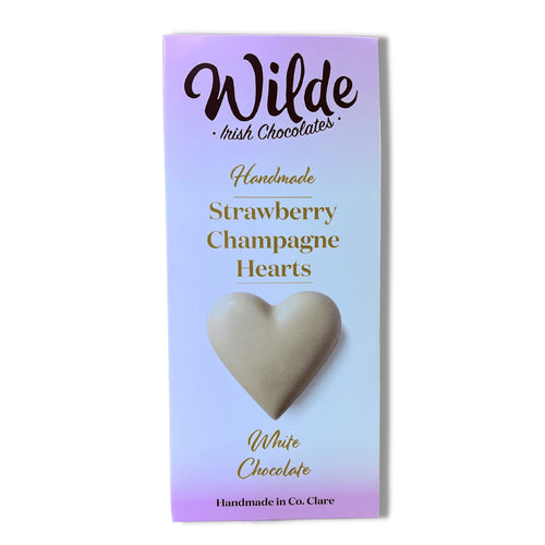 Wilde Irish Chocolate White Chocolate Strawberry Champagne Truffles Pouch