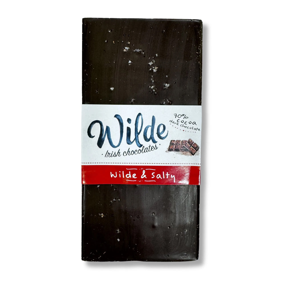 Wildes Irish Chocolates Wilde &amp;amp; Salty 70% Dark Sea Salt Irish Chocolate Bar