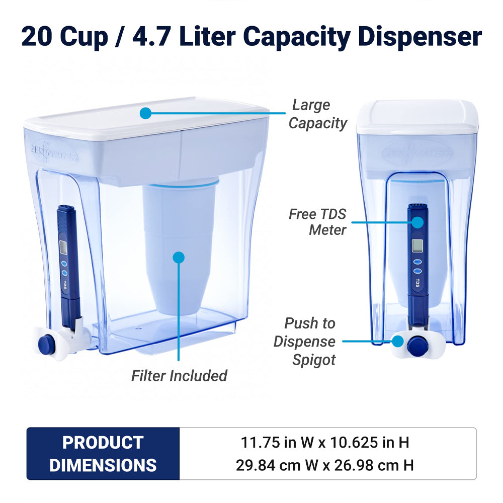 ZeroWater Filter System 4.7 Litres information