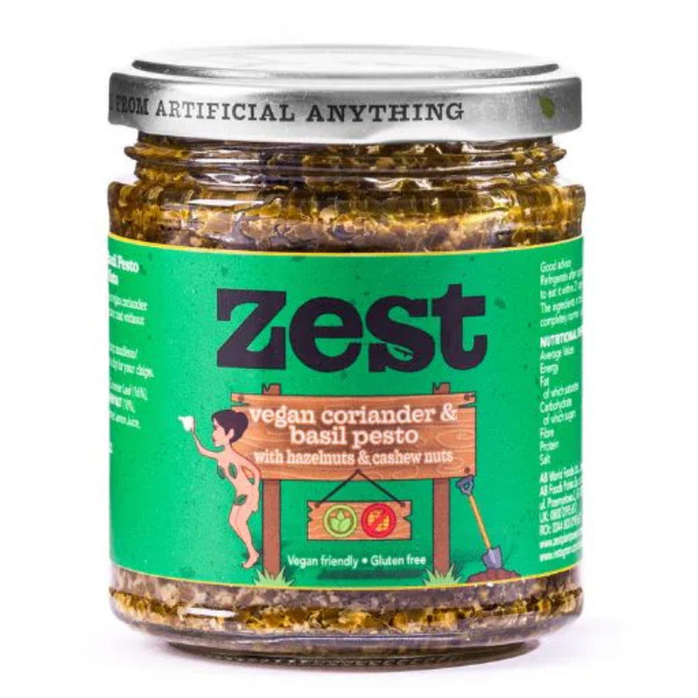 Zest Vegan Coriander &amp; Basil Pesto