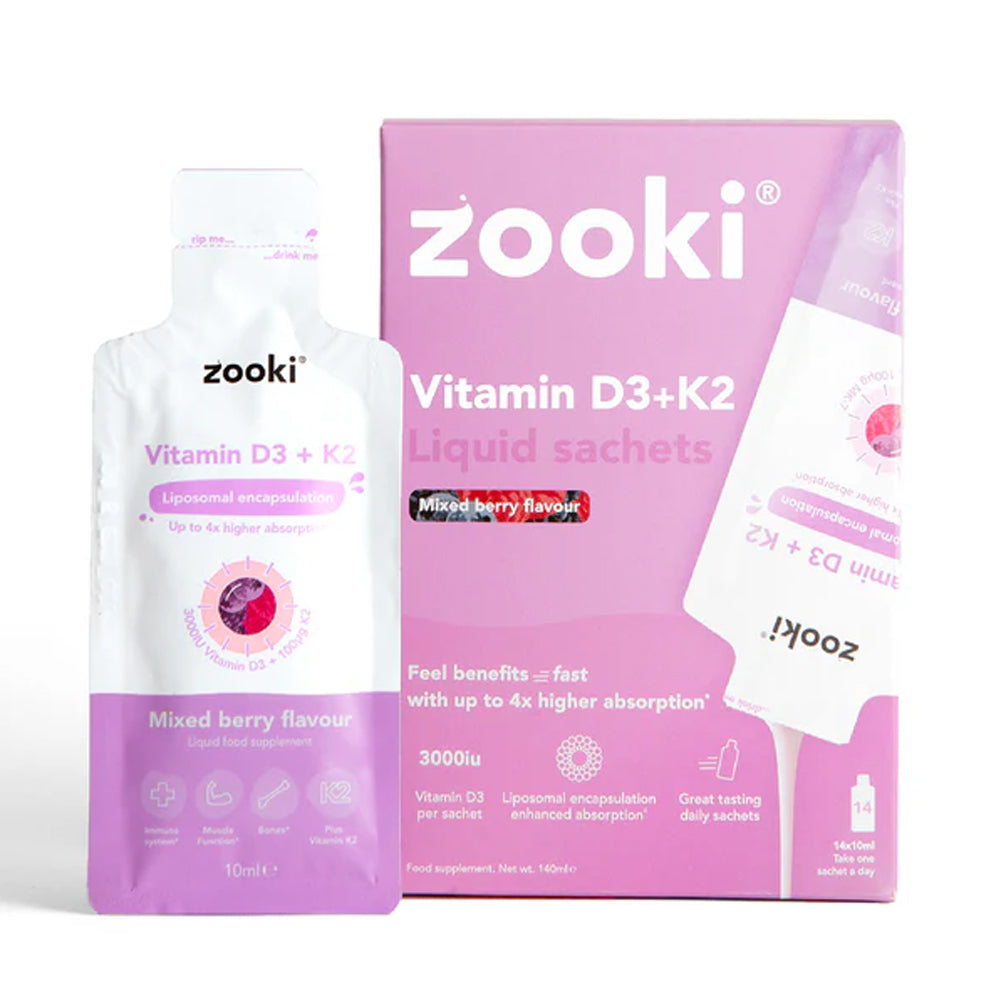 Zooki Liposomal Vitamin D3 &amp; K2 Mixed Berry