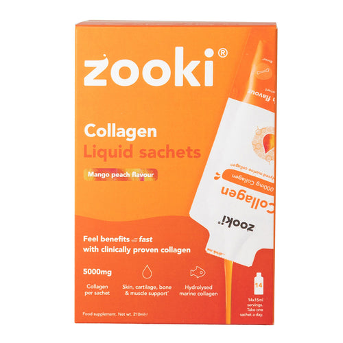 Zooki Collagen Liquid Sachets - Mango Peach