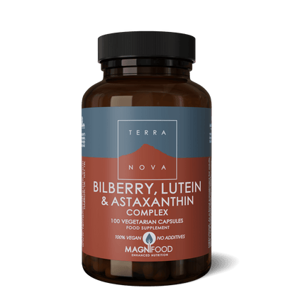 Terranova Bilberry, Lutein &amp; Astaxanthin Complex - 100 Capsules