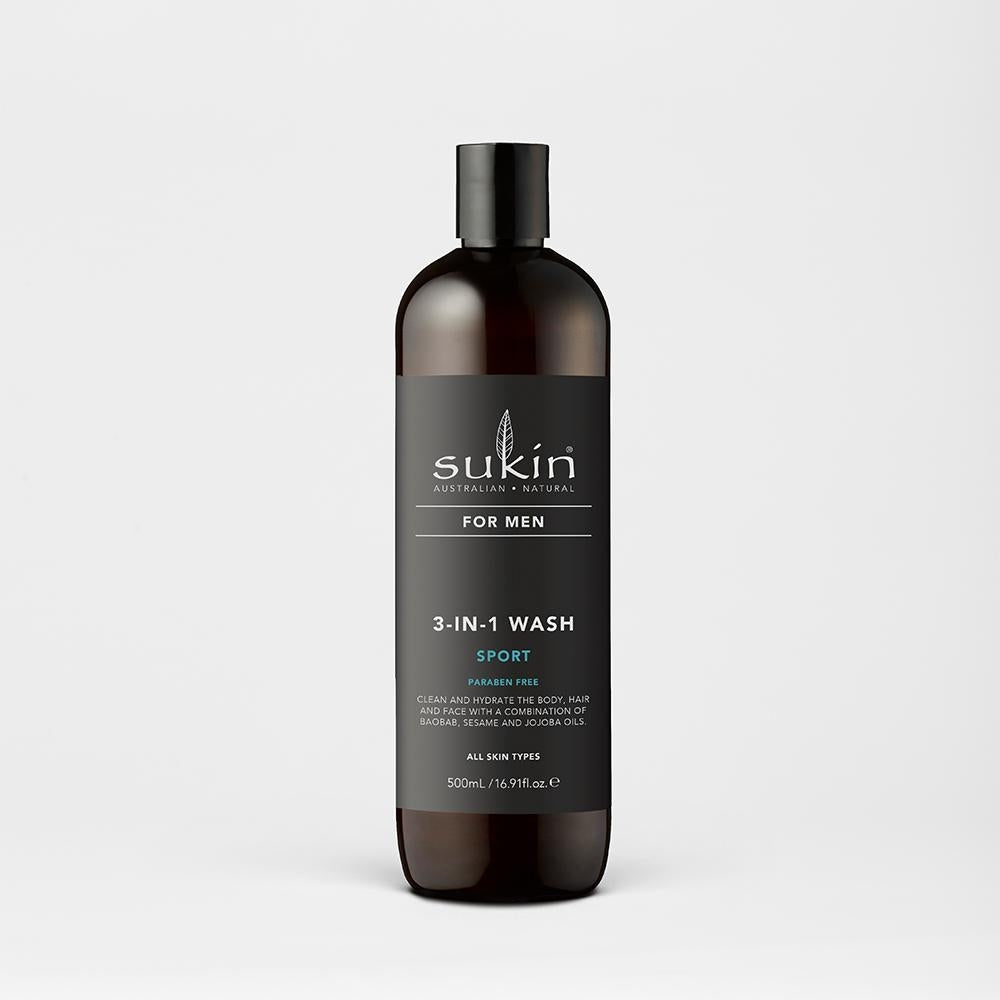 Sukin for Men 3 in 1 Sport Body Wash