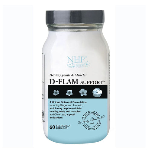bottle of NHP D-Flam Support