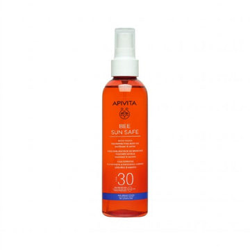 bottle of Apivita Sun Body Oil SPF30