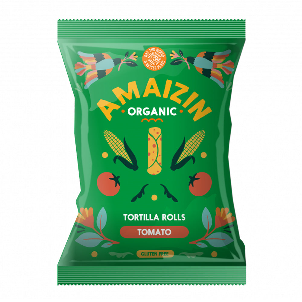 Amaizin Organic Tortilla Rolls Tomato