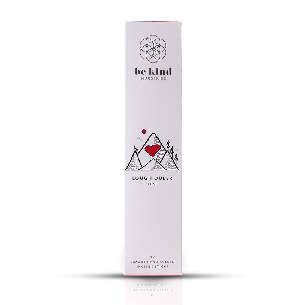 pack of Be Kind Lough Ouler Rose &amp; Sandalwood Hand Rolled Incense Sticks