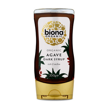 bottle of Biona Organic Dark Agave Syrup
