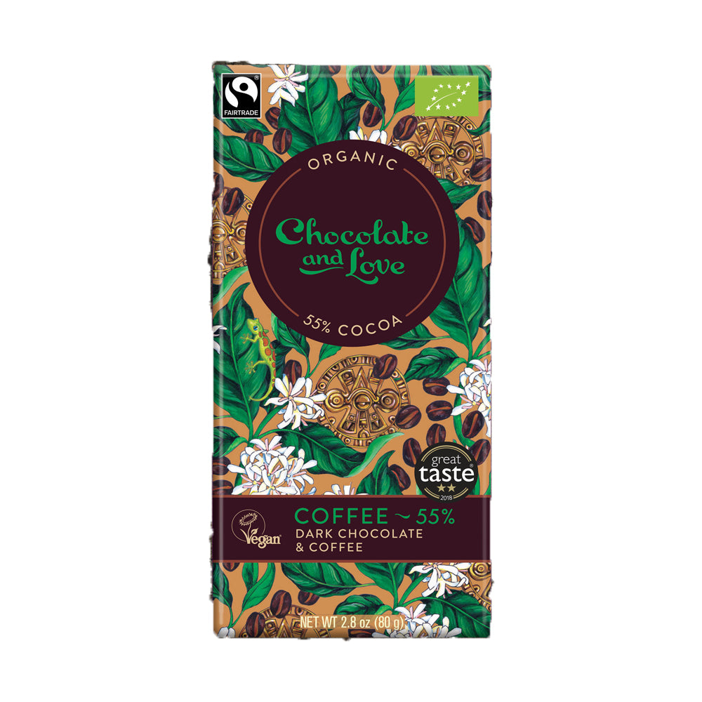Chocolate & Love Dark Chocolate with Coffee | Evergreen