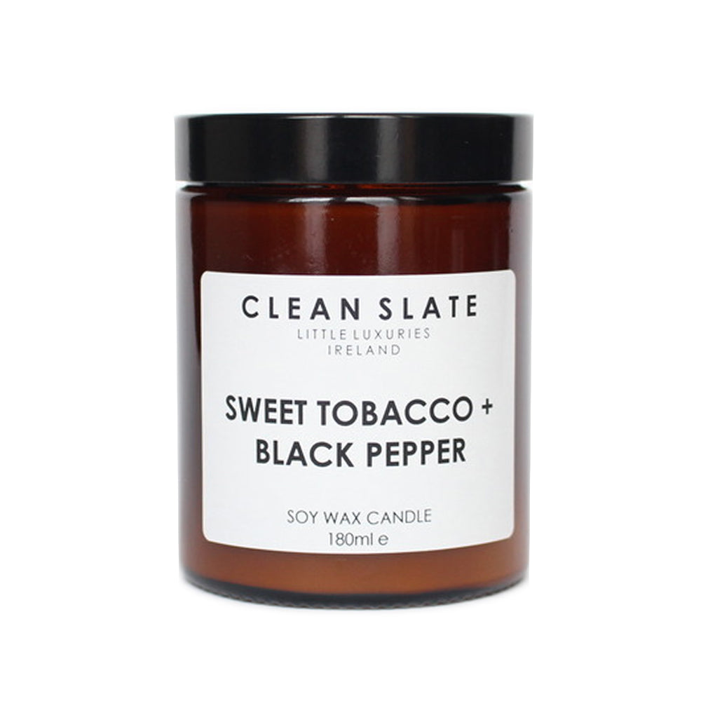Clean Slate Sweet Tobacco &amp; Black Pepper Candle