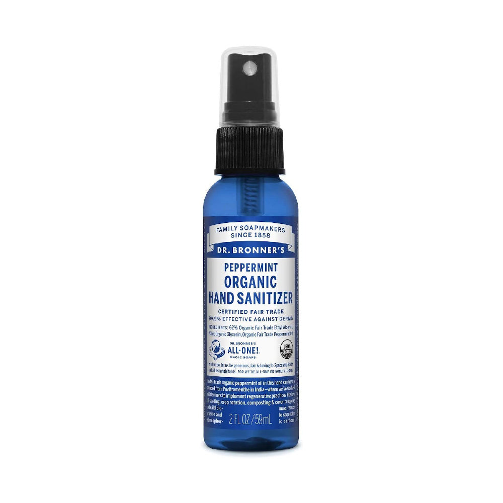 Dr. Bronner Organic Peppermint Hand Sanitizing Spray