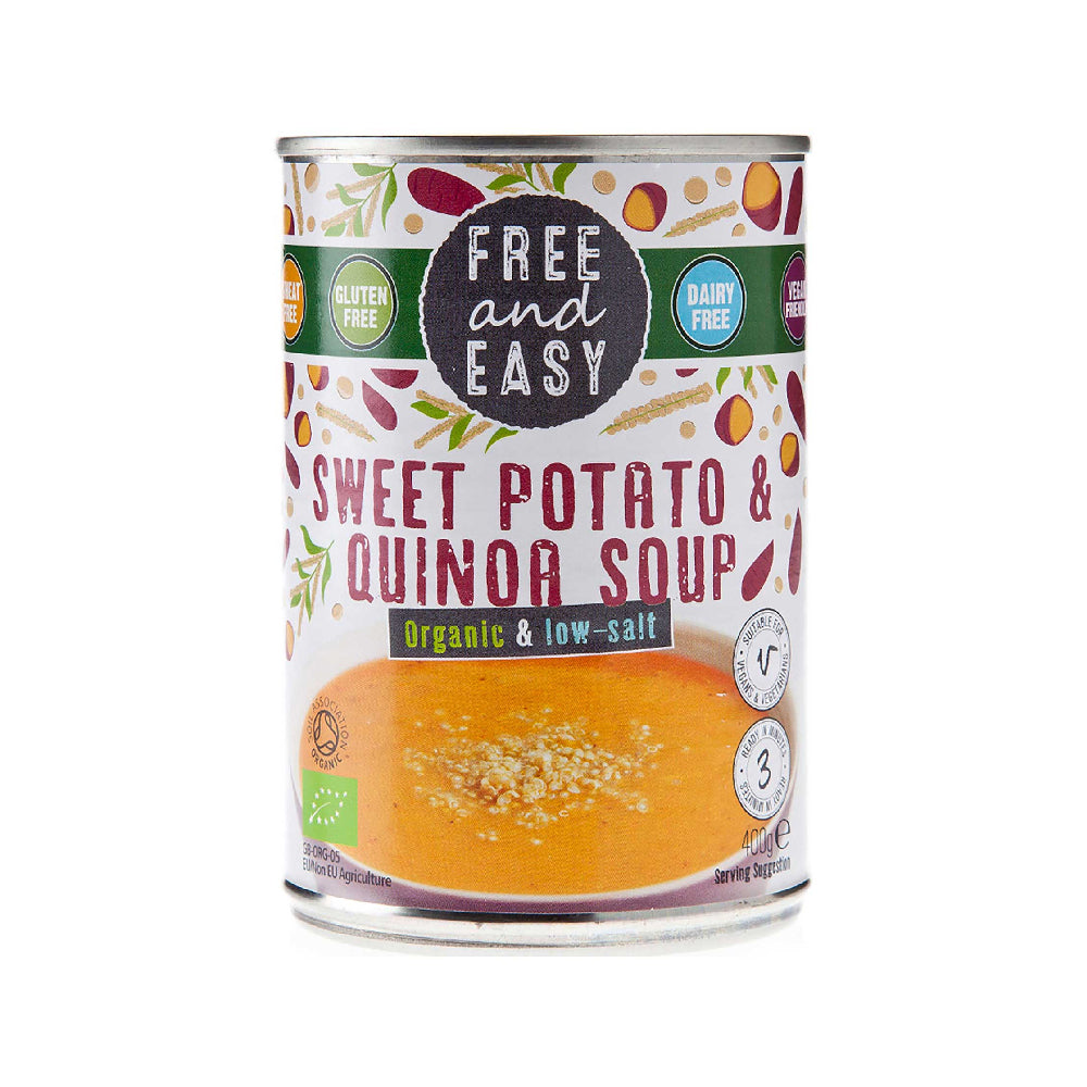 Free And Easy Sweet Potato And Quinoa Soup