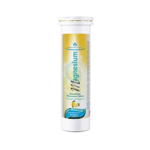 tube of HealthReach Magnesium Effervescent Tablets