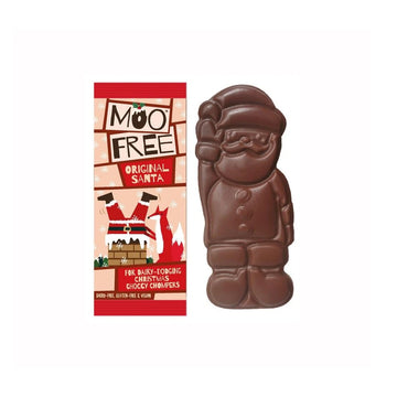 Moo Free Vegan Chocolate Santa Bar