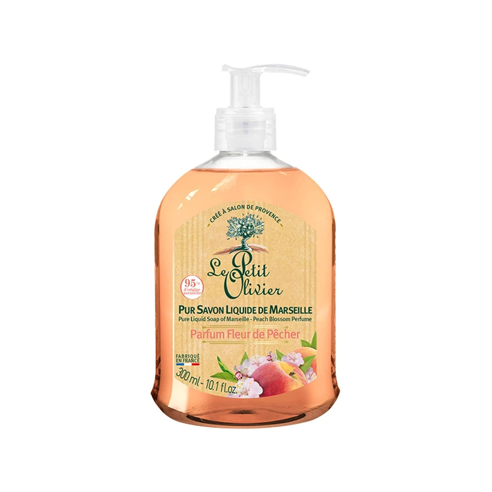 Le Petit Olivier Peach Blossom Liquid Soap - Evergreen Healthfoods