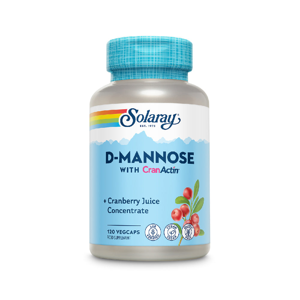 bottle of Solaray D-Mannose with Cranactin