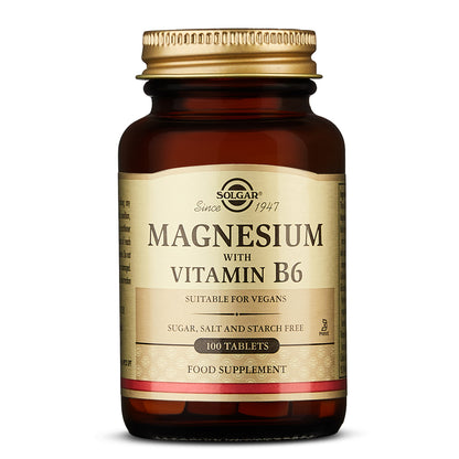 Solgar Magnesium with Vitamin B6 Tablets