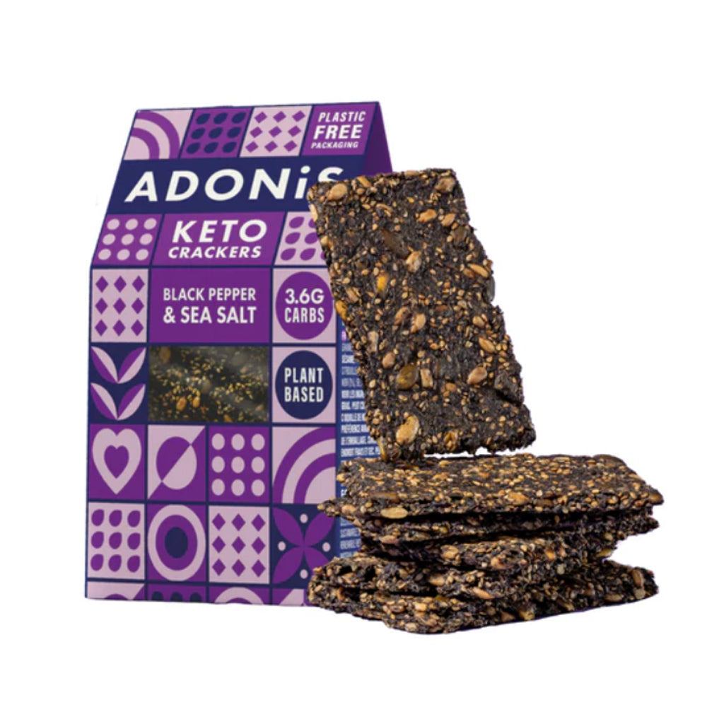 Adonis Black Pepper Keto Crackers