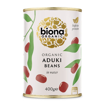 can of Biona Organic Aduki Beans
