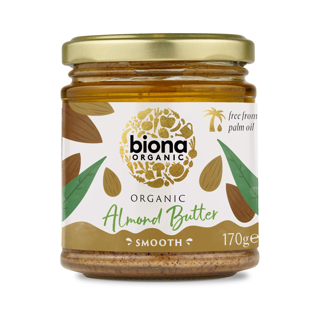 jar of Biona Organic Almond Butter Smooth