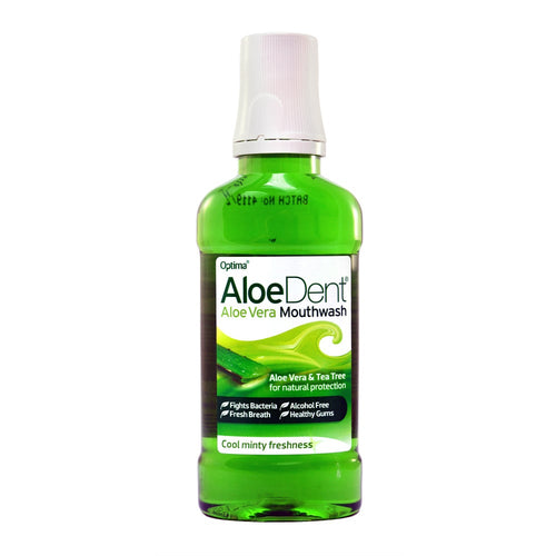 bottle of Aloe Dent Aloe Vera Mouthwash