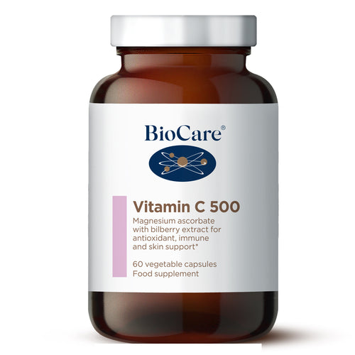 bottle of BioCare Vitamin C 500