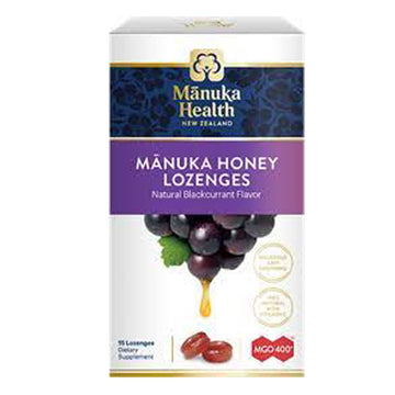 Manuka Health Manuka Honey &amp; Blackcurrant Lozenges