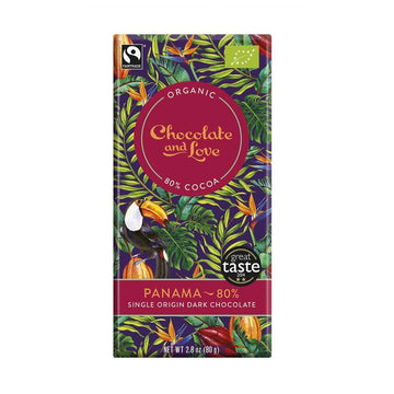 Chocolate &amp; Love Panama 80% Single Origin Dark Chocolate