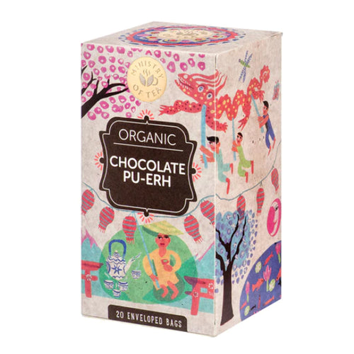 box of Ministry of Tea Organic Chocolate Pu-Erh