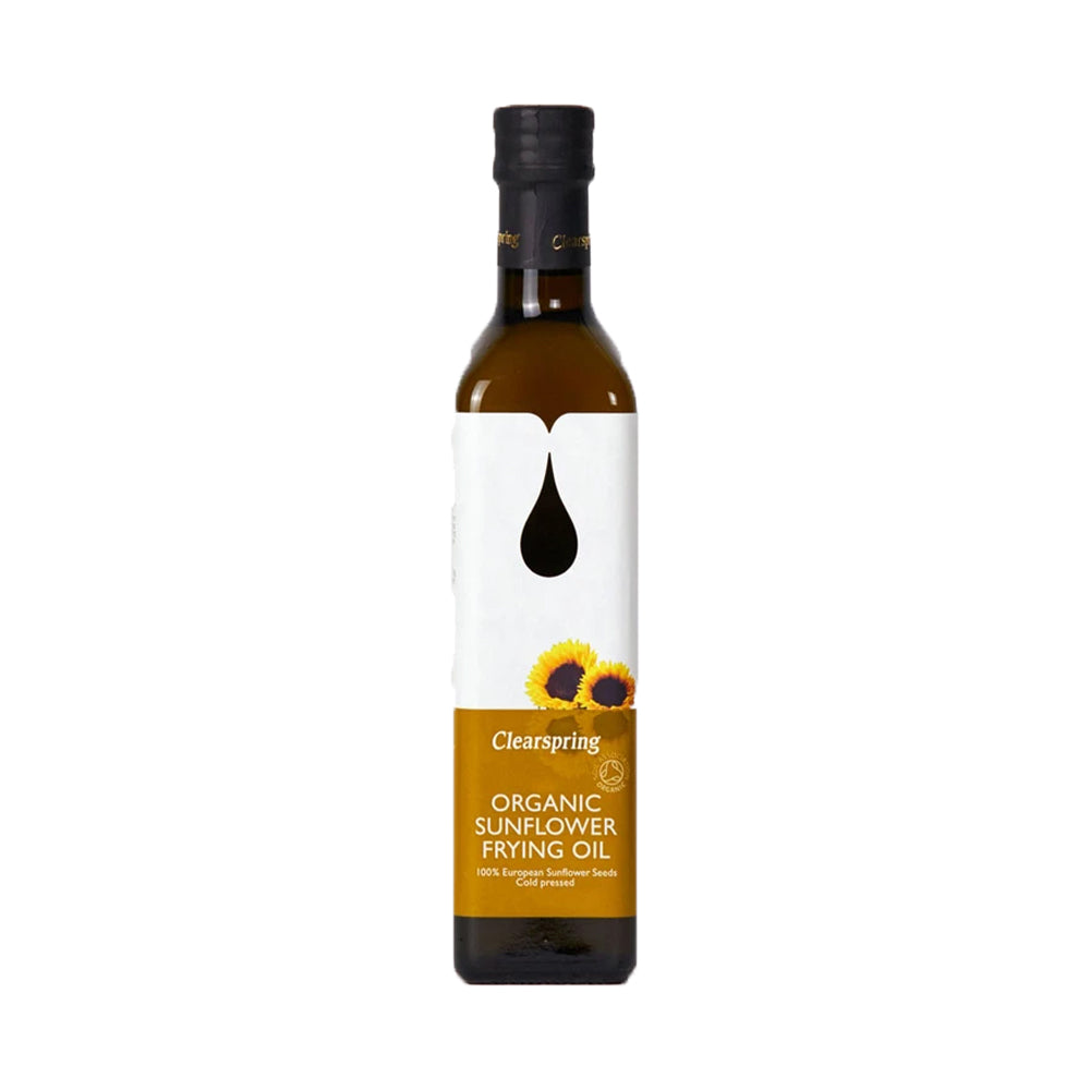 Bottle of Clearspring Organic Sunflower Frying Oil