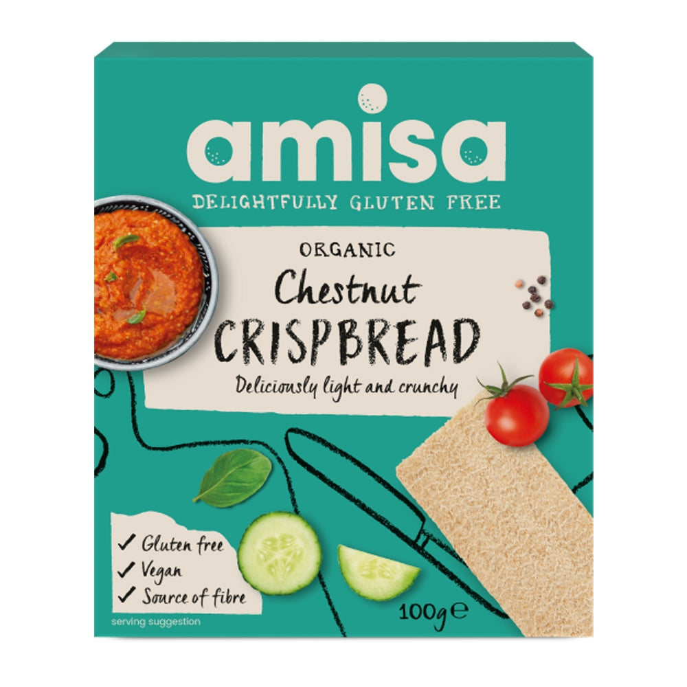 Amisa Organic Gluten Free Chestnut Crispbread