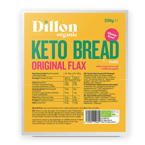 Dillon Organic Keto Bread Original Flax