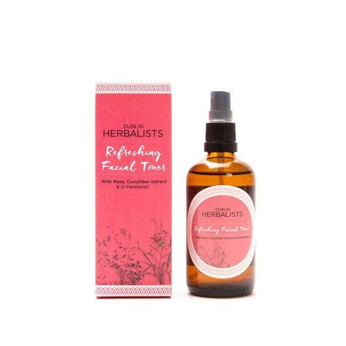 box and bottle of Dublin Herbalists Refreshing Facial Toner
