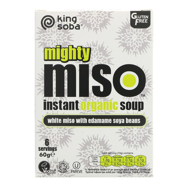 King Soba Organic Mighty Miso Soup Edamame Soya Bean