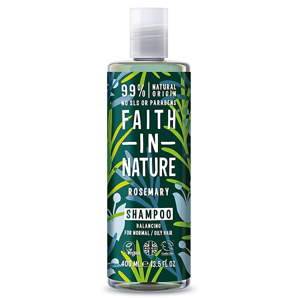 bottle of Faith In Nature Rosemary Shampoo