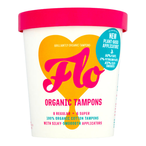 FLO Organic Applicator Tampons Regular &amp; Super