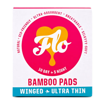 FLO Bamboo Sanitary Pads - Day &amp; Night Combo Pack