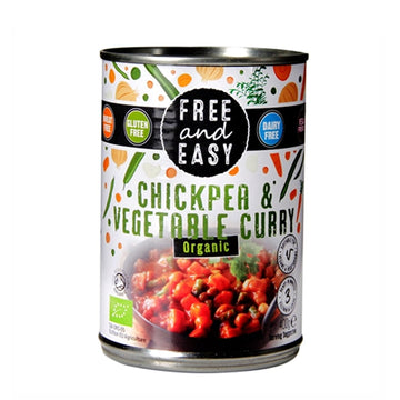 Free &amp; Easy Organic Chickpea &amp; Vegetable Curry