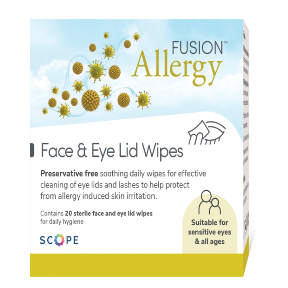 Fusion Allergy Face &amp; Eyelid Wipes