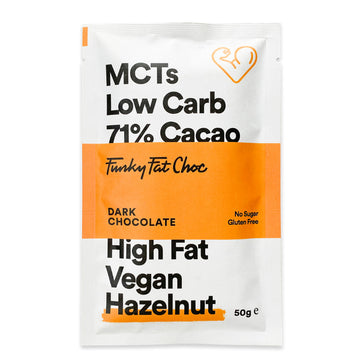 Funky Fat Chocolate Dark Chocolate Bar with Hazelnut