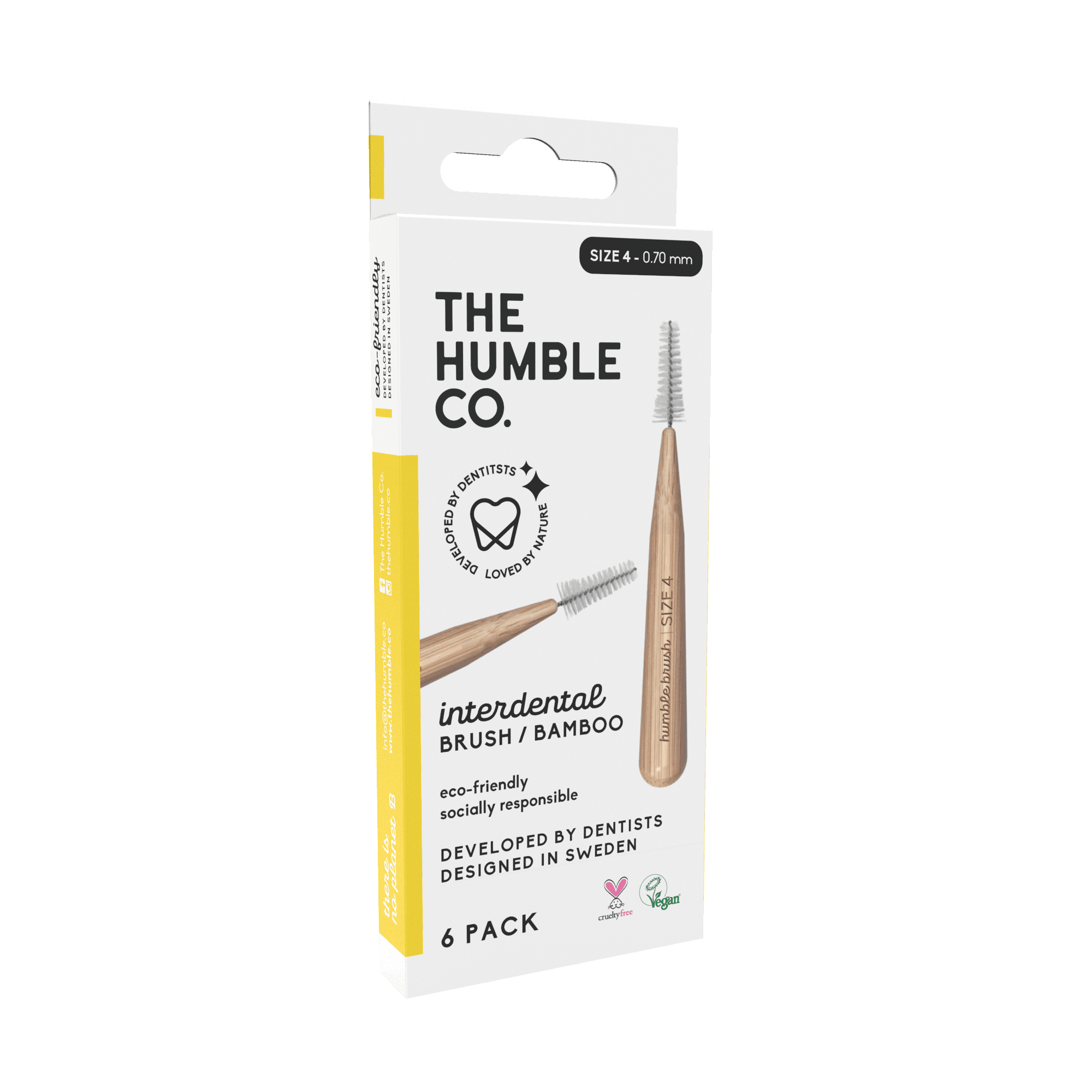 The Humble Co Interdental Brush Bamboo - size 4