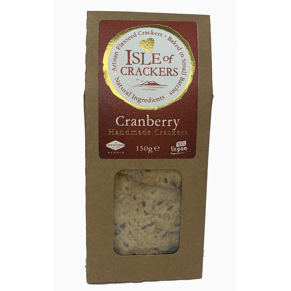 Isle of Crackers Cranberry Flaxseed Crackers