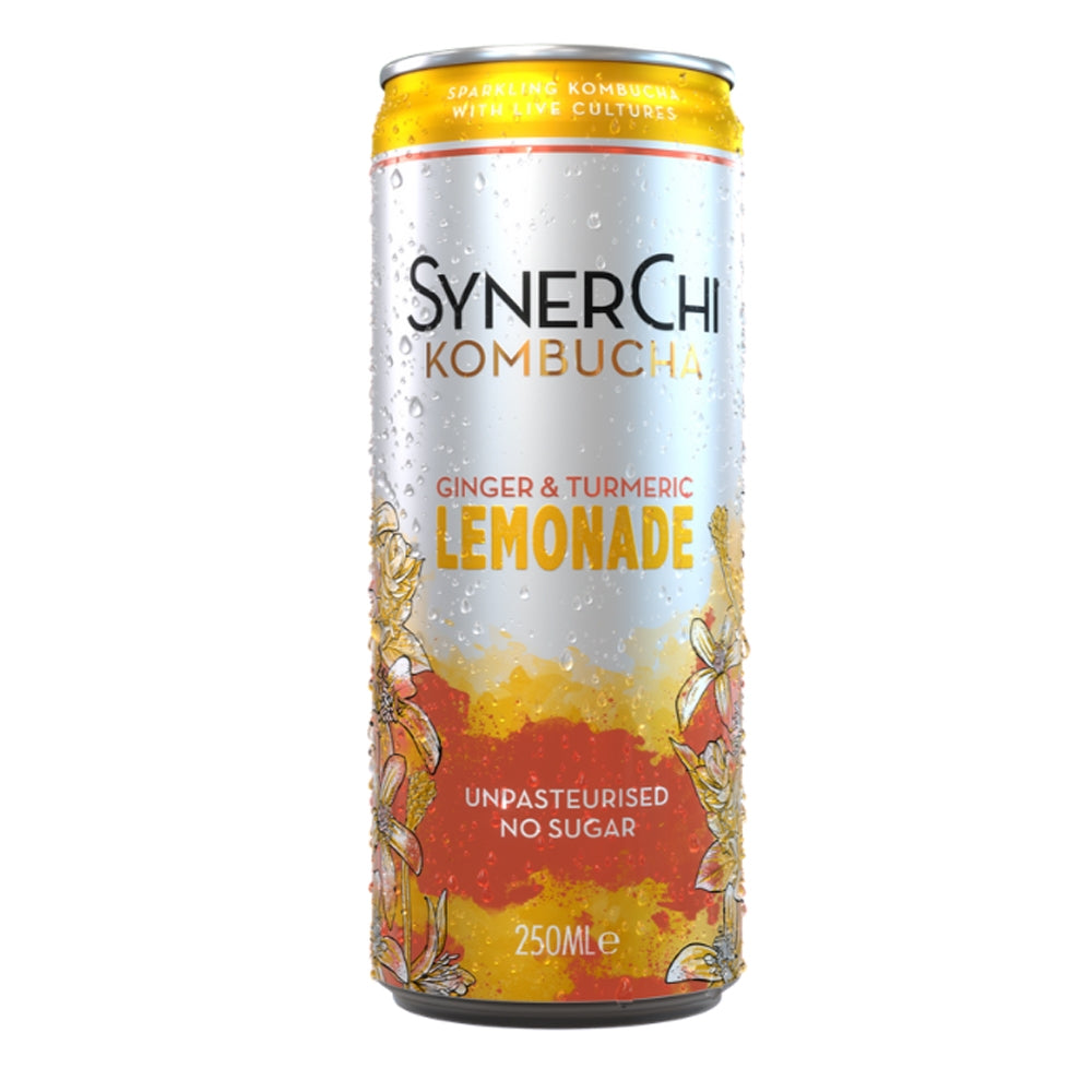 Synerchi Kombucha Ginger &amp; Turmeric Lemonade