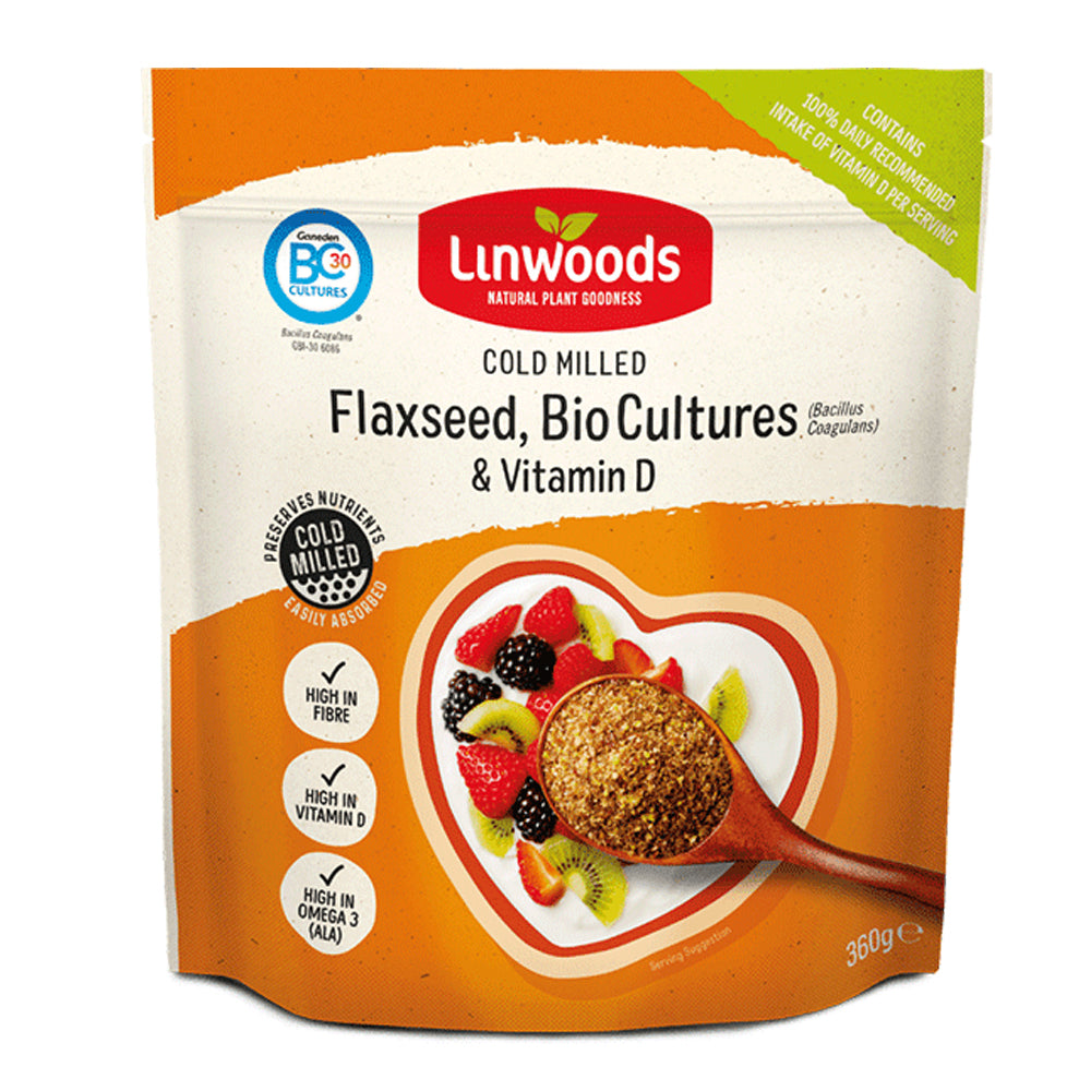 pack of Linwoods Milled Flaxseed with Bio Cultures and Vitamin D