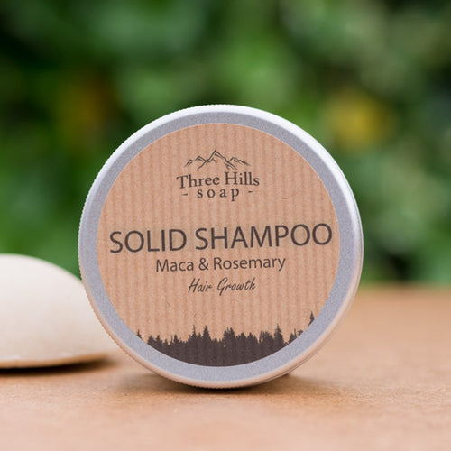 Three Hills Soap Solid Shampoo For Hair Growth - Maca &amp; Rosemary