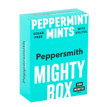 Peppersmith English Peppermint Xylitol Mints - Mighty Box